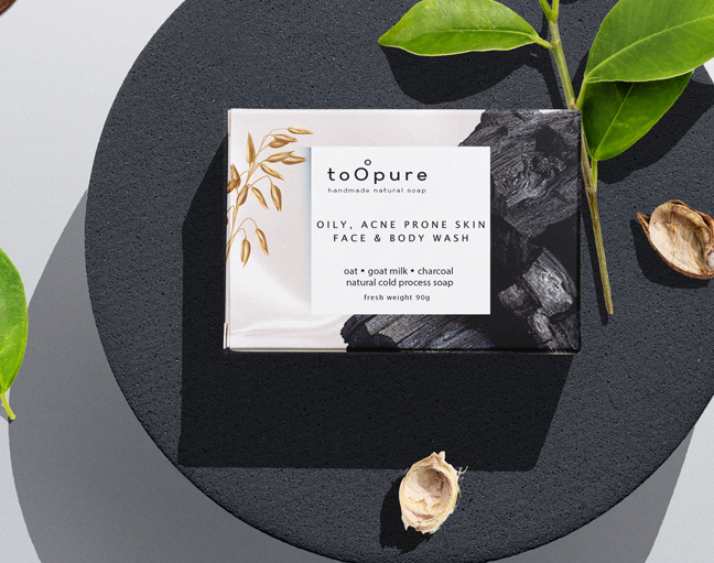 charcoal goat milk soap toopure.jpg